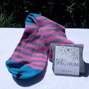 Alfani Spectrum Men Dress Socks - Pink Stripes